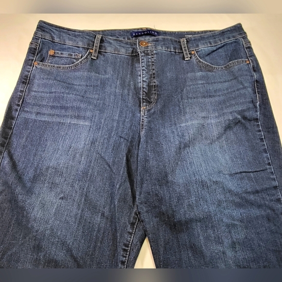 BANDOLINO Mandie Straight Leg Stretch Blue Jeans - Size 20W - Picture 2 of 6